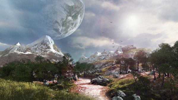 Blender ландшафт