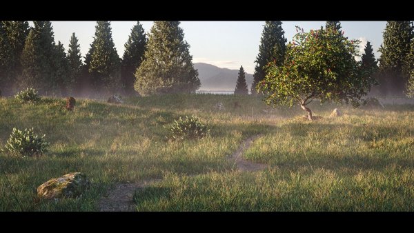 Лес в блендер