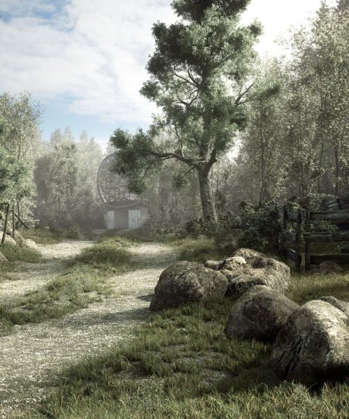 Реалистичные пейзажи в блендер