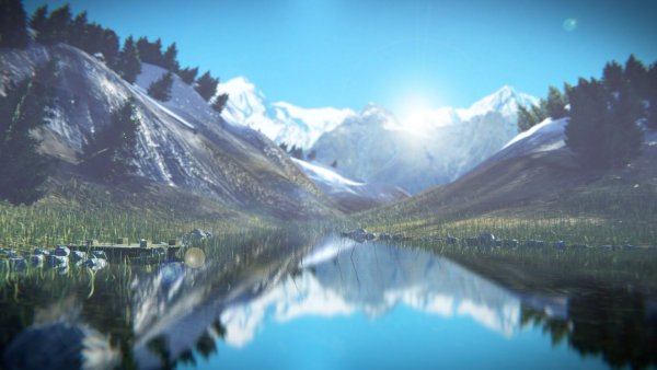 Blender пейзаж