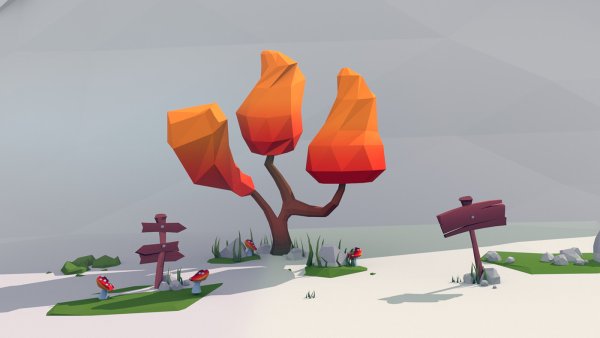 Low Poly дорога