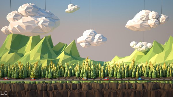 Моделирование ландшафта в блендер