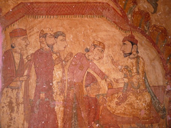 Фреска храма в Аджанте Индия