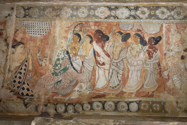 Кали богиня фрески Индии