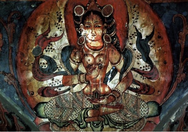 Живопись в храме древней Индии