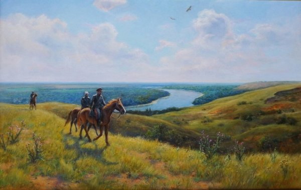 Степь Донского казачества пейзаж