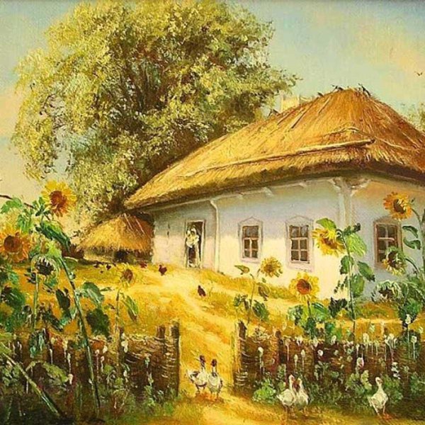 Казачья хата на Кубани