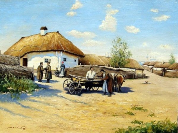 Казачий двор живопись