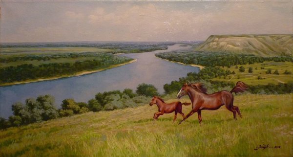 Донской край Шолохов акварель