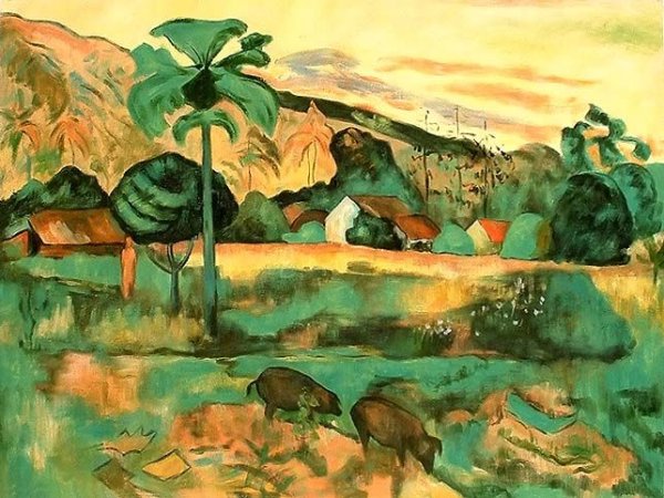 Поль Гоген таитянские горы