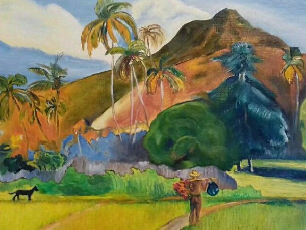 Гоген акварель