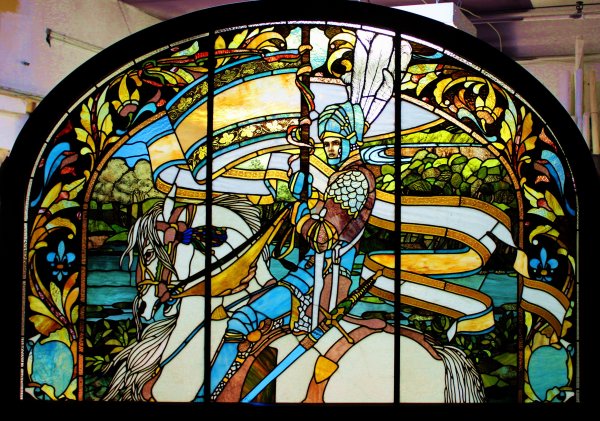 Врубель рыцарь витраж