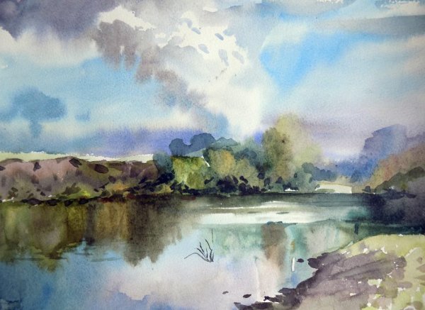 Пленэрные зарисовки акварелью