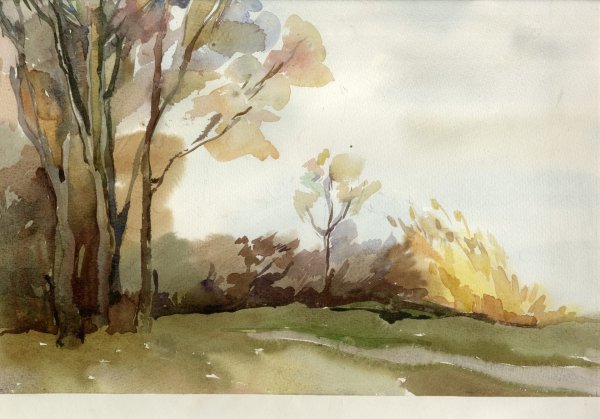 Пленэр акварелью море