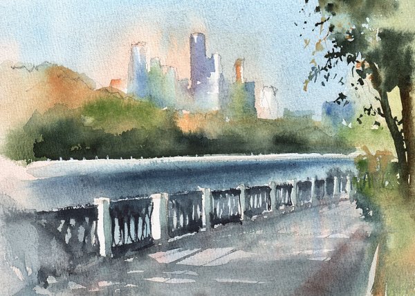 Живопись акварель пленэр архитектура