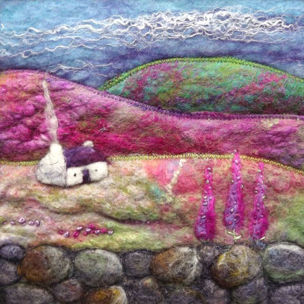 Пейзаж войлок