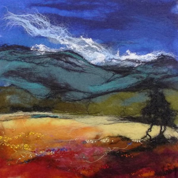 Пейзаж войлок