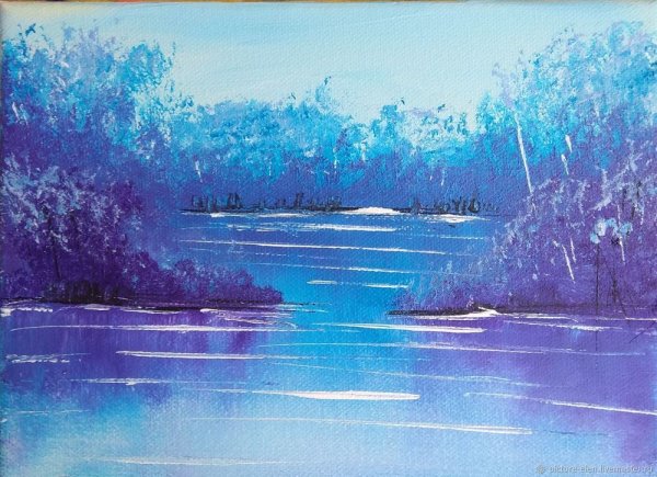 Пейзаж в холодных тонах