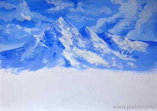 Пейзаж в холодных тонах