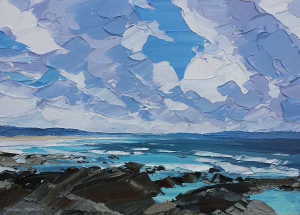 Пейзаж в холодных тонах для начинающих