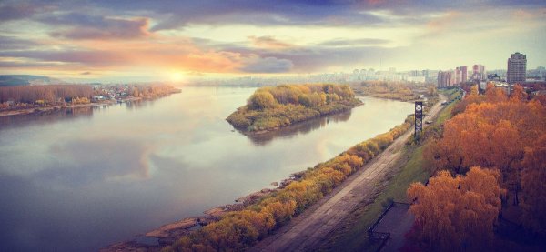 Кемерово Золотая осень Томь