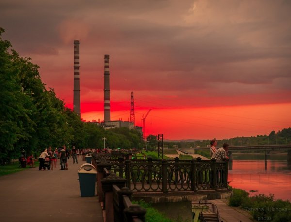 Набережная города Кемерово
