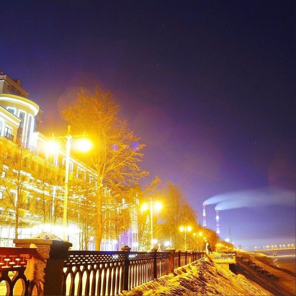 Зимняя набережная Кемерово