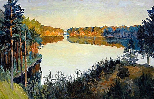 Исаак Левитан озеро