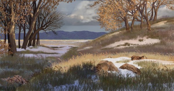 Ледниковый период ландшафт