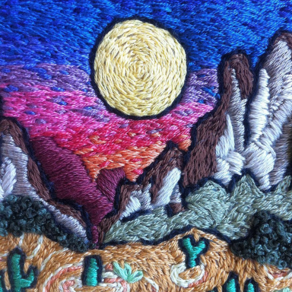 Рисование шерстяными нитками