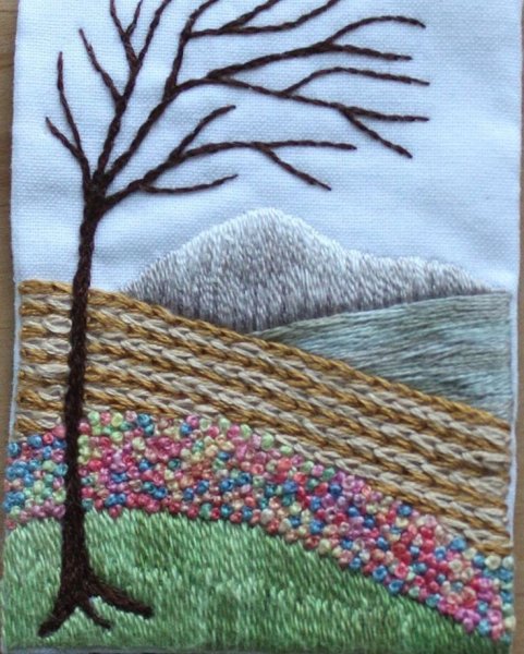 Рисунок в технике гобелен