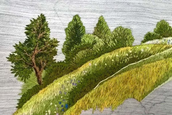 Пейзажи из пряжи