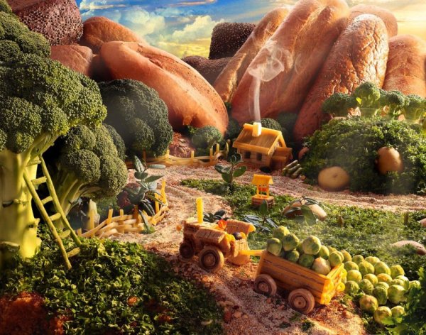 Съедобные картины Карла Уорнера