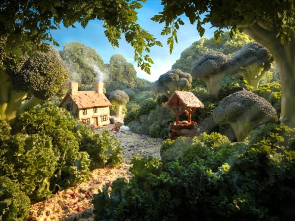 Карл Уорнер съедобные пейзажи