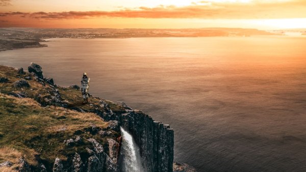 Вид с утеса на море