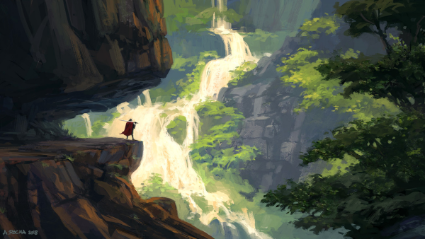 Скалы на закате