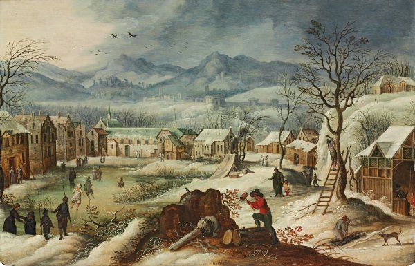 Себастьян Вранкс зимний пейзаж