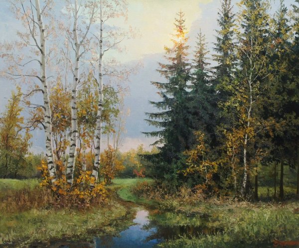 Художник Бурмакин Евгений туман