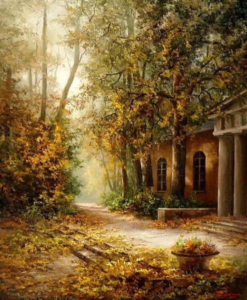 Художник пейзажист Бурмакин