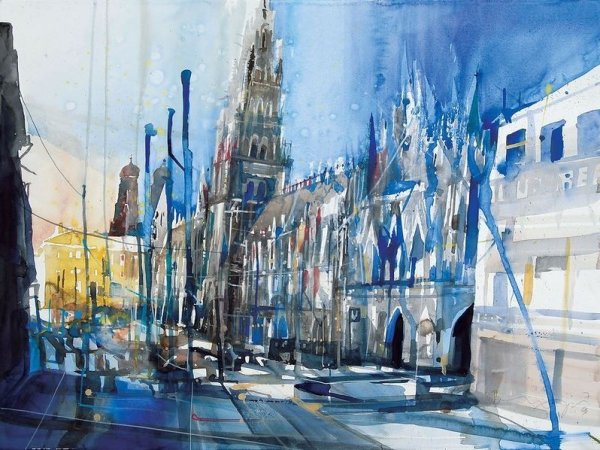 Городской пейзаж Сахарова Игоря