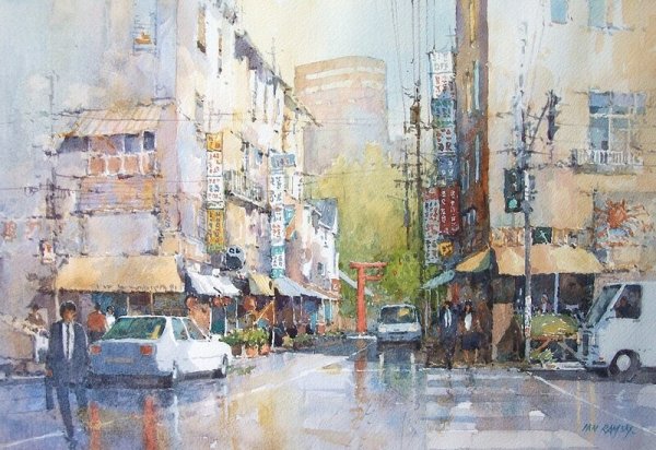 Michal Orlowski акварель