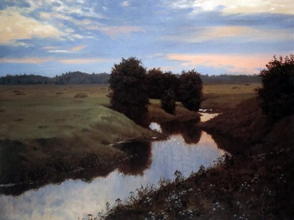 Деревенский двор во Франции Крамской