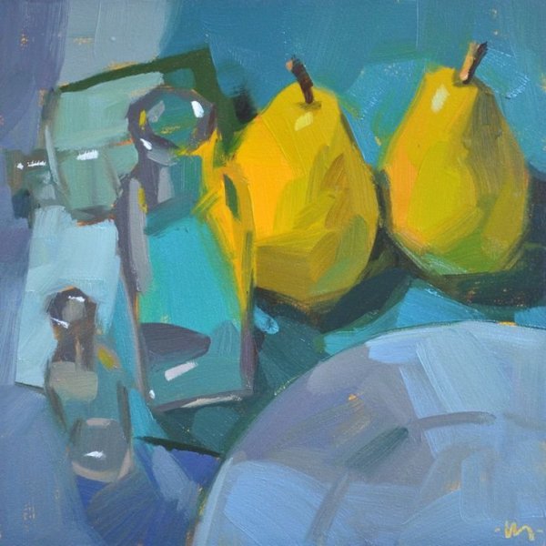 Натюрморт на контрастные цвета