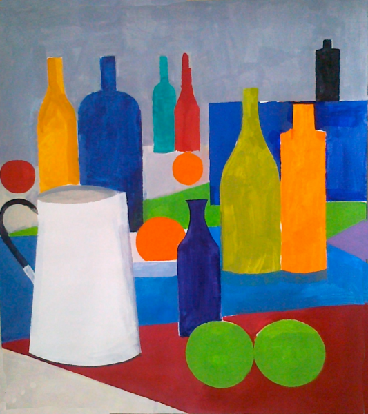 Натюрморт в контрастных цветах