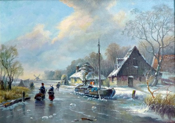 Голландия пейзажи маслом