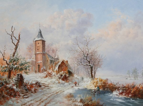 Голландия зимние пейзажи