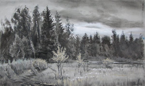 Пейзаж соусом