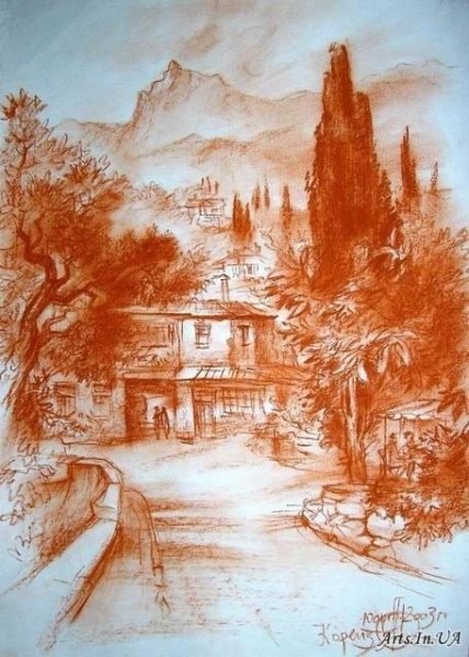 Наброски сангиной