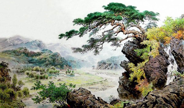 Сосна Жанр китайской живописи