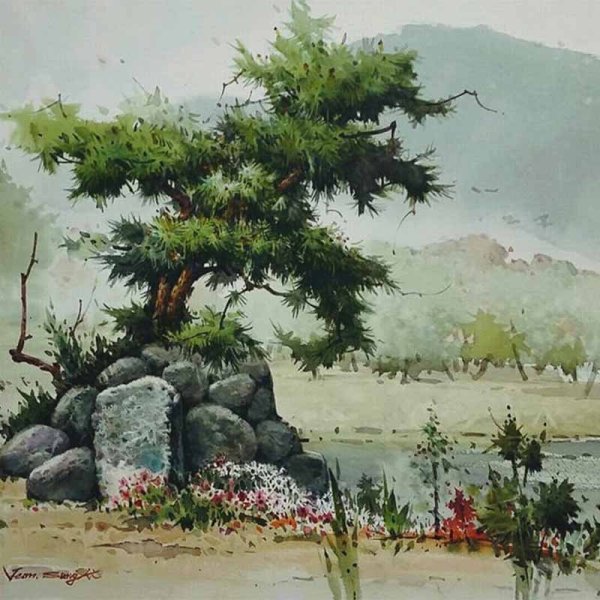 Южно-корейский художник Sung ki Jeon